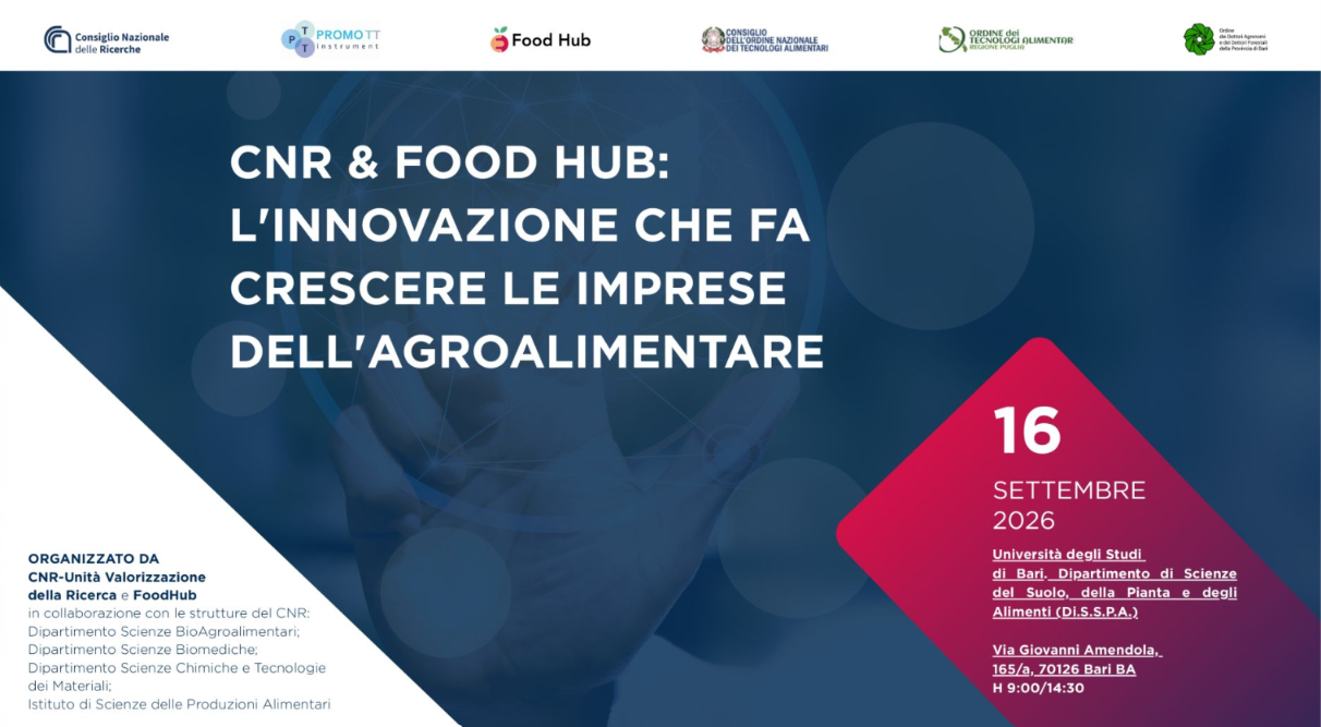 CNR & Food Hub: l'innovazione che fa crescere le imprese dell'agroalimentare